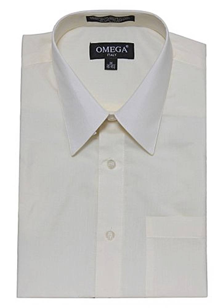 Men's Short Sleeve Dress Shirt - Casual Office Wear, Summer Business Attire, Breathable Cotton Formal Shirt in Off White | Perfect for Work, Weddings & Special Occasions