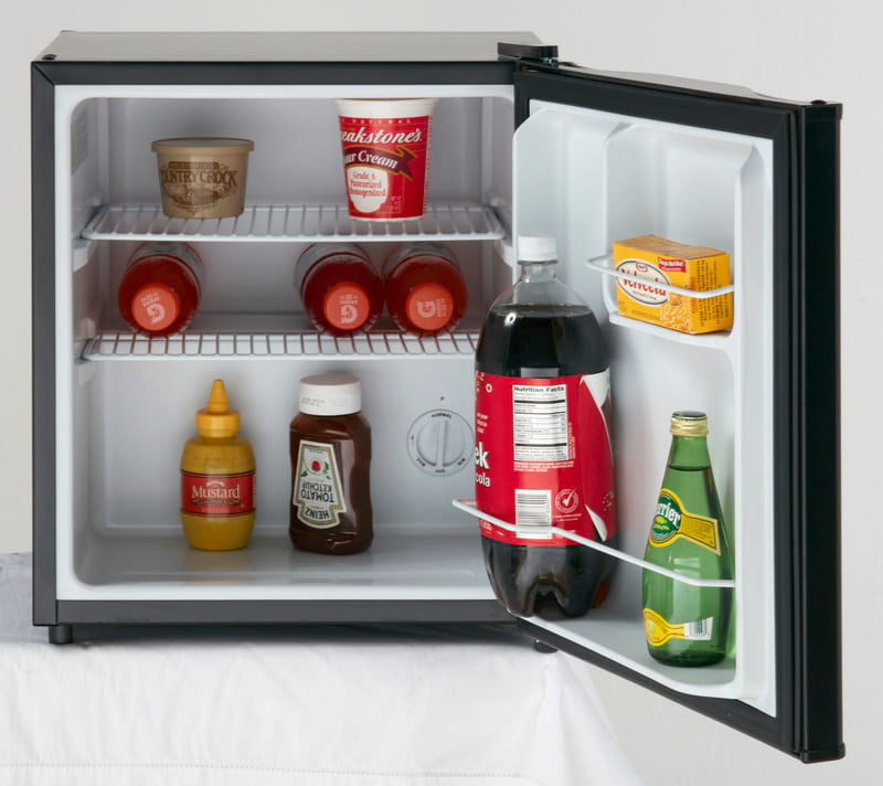 Avanti AR17T1B 1.7 Cu Ft Compact Refrigerator - Black - Perfect for Dorm Rooms, Offices & Small Apartments