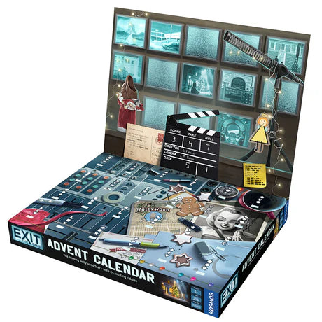 EXIT: The Game - Advent Calendar The Missing Hollywood Star | Escape Room Puzzle Game for Adults & Teens | Perfect for Holiday Parties & Family Game Nights