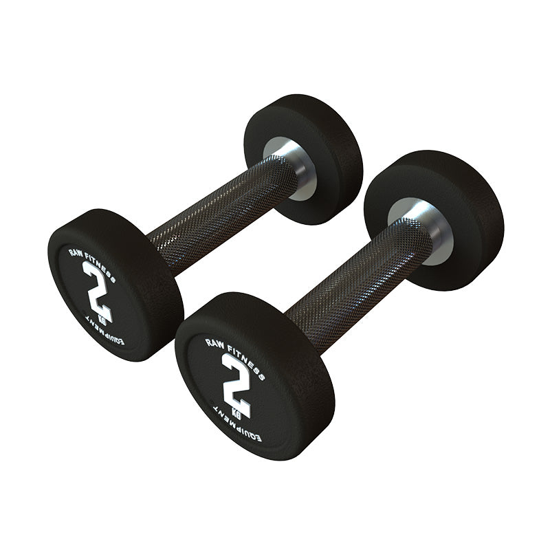 2KG Dumbbell Set - Round Design for Home Gym & Strength Training - Perfect for Fitness, Weightlifting & Muscle Toning