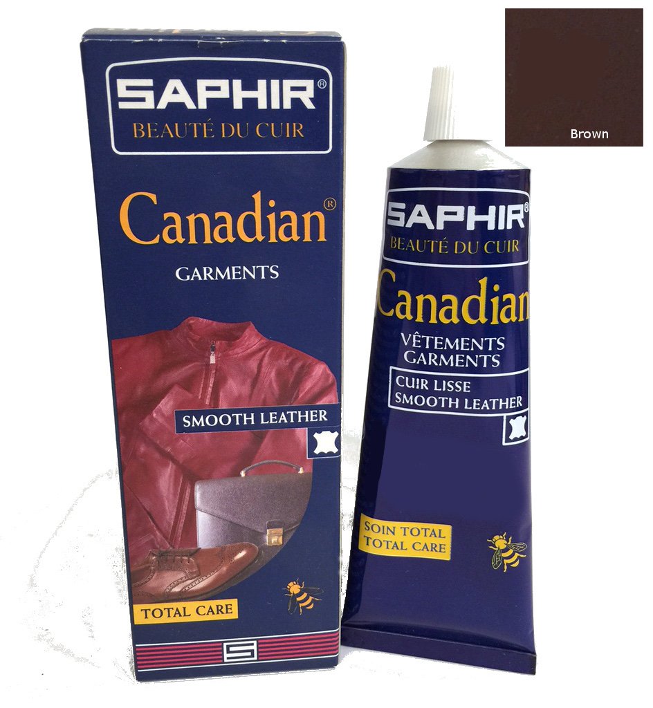 Saphir Canadian Shoe Polish 75ml - Premium Leather Care for Boots, Shoes & Accessories | Restores Shine & Protects