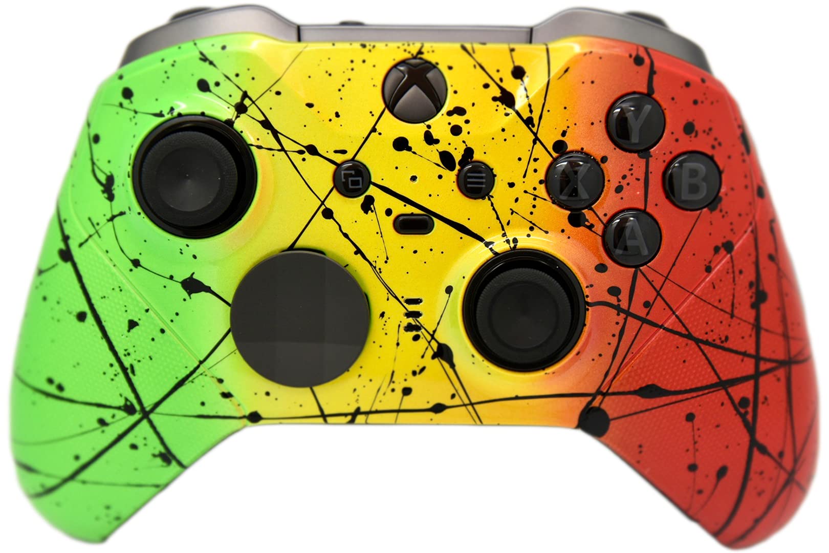 Elite Series 2 Custom Xbox Controller for Xbox One & Series X/S - Rasta Color - Wireless Gaming Pad for Competitive Play & Streaming