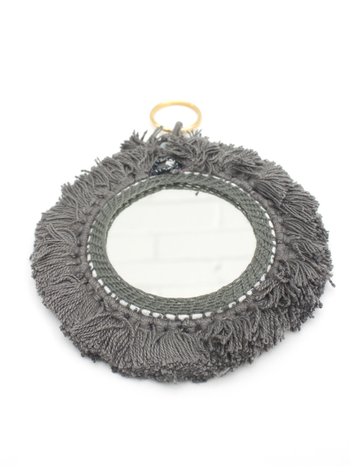 Elegant Tassel Mini Mirrors for Home Decor - Perfect for Wall Hangings, Bedroom, Living Room & DIY Crafts