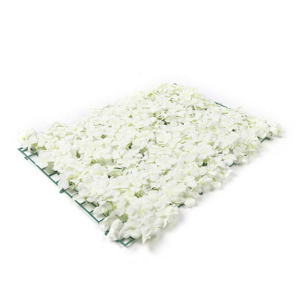 10/20 PCS Artificial Flower Wall Backdrop Panel - 16x24 Inch Romantic Floral Decor for Wedding, Party, Christmas | Home & Event Decoration | White & Pink Options | Perfect for Photo Booths, Baby Showers & Bridal Showers