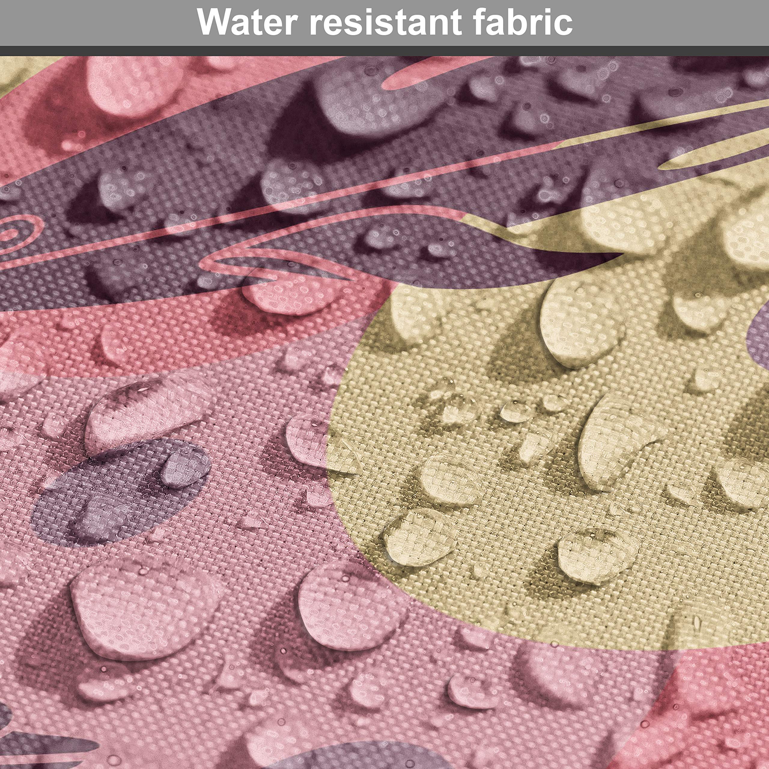 Ambesonne Aquatic Fabric by The Yard - Dolphins Underwater Bubbles Ocean Sea Illustration, Decorative Upholstery Fabric for Sofa, Curtains & Home Decor (2 Yards, Jade Green Dried Rose) | Perfect for DIY Projects, Pillow Covers & Coastal Themed Bedrooms