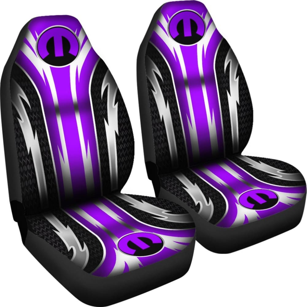 2 Front Mopar Seat Covers Purple 144627 - Premium Car Seat Protectors for Dodge, Jeep, Chrysler - Perfect for Off-Roading & Daily Commute