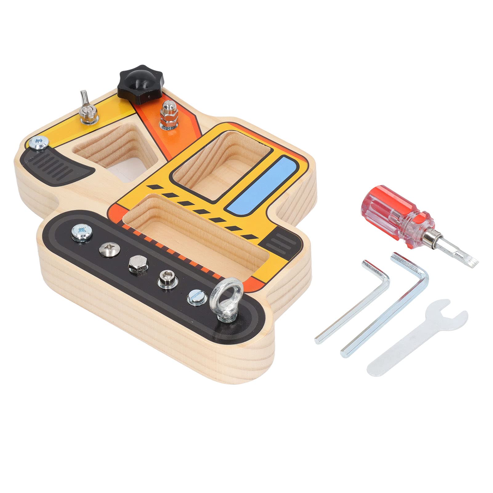 Montessori Screwdriver Board Set - Wooden Educational Toys for Toddlers & Preschoolers | Basic Life Skills, Sensory Learning, Fine Motor Development | Perfect for Homeschooling & Early Childhood Classroom Activities