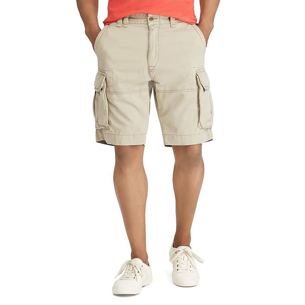 RL Men's Big & Tall Gellar Cargo Shorts for Men - Comfortable Cotton Casual Summer Shorts with Multiple Pockets | Perfect for Outdoor Activities, Travel & Everyday Wear