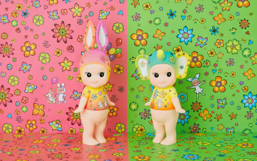 Sonny Angel Artist Collection - A Garden In My Heart Elephant Figurine | Cute Collectible Home Decor & Gift for Angel Lovers | Perfect for Shelf Display, Party Favors & Kawaii Room Decor