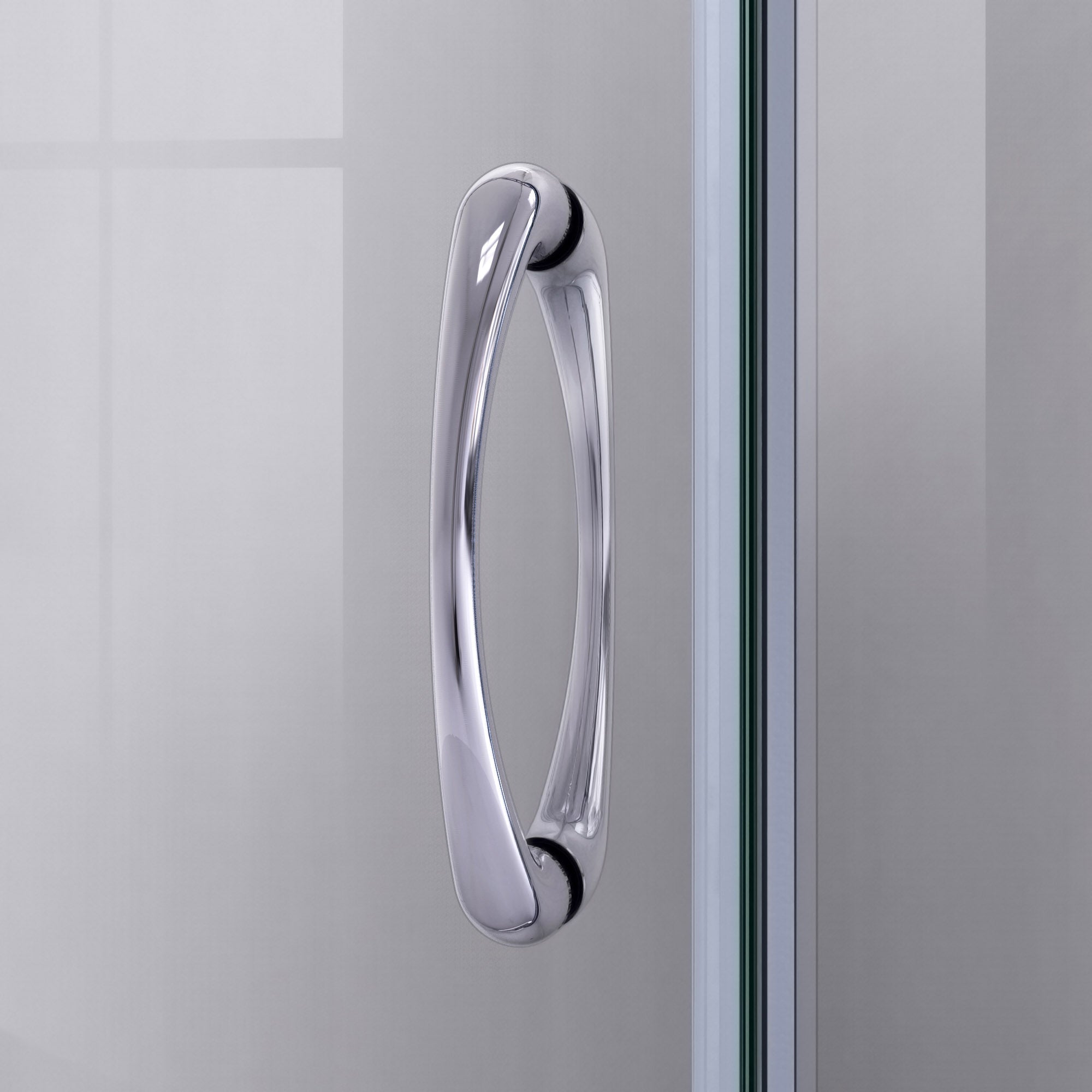 DreamLine Prime 36x36x74.75 Inch Corner Sliding Shower Enclosure with SlimLine Base Kit - Frosted Glass for Bathroom Remodel & Space Saving Design