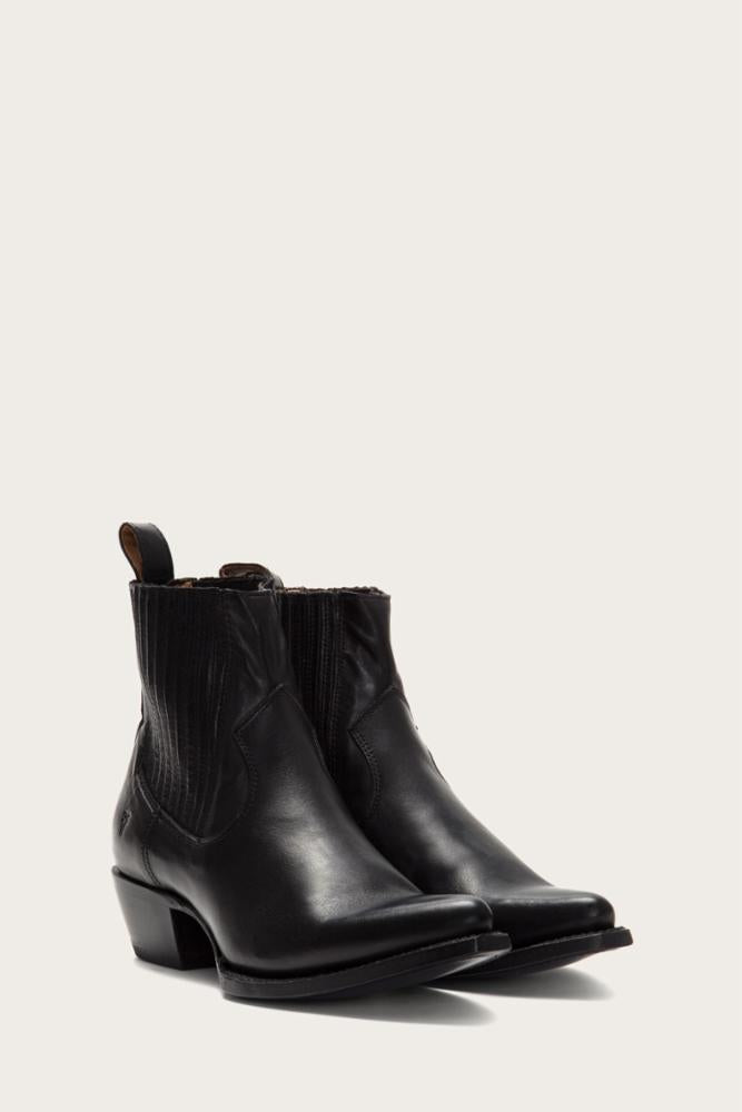 Frye Women's 70520 Black Leather Boots - Stylish Ankle Booties for Casual Wear & Everyday Outfits