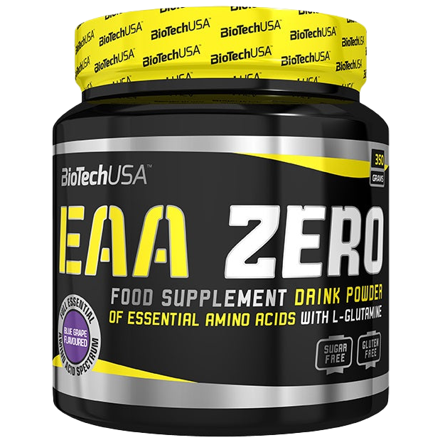 BioTechUSA EAA Zero - Blue Grape Flavor 350g | Essential Amino Acid Supplement for Athletes & Fitness Enthusiasts | Pre & Post Workout Recovery