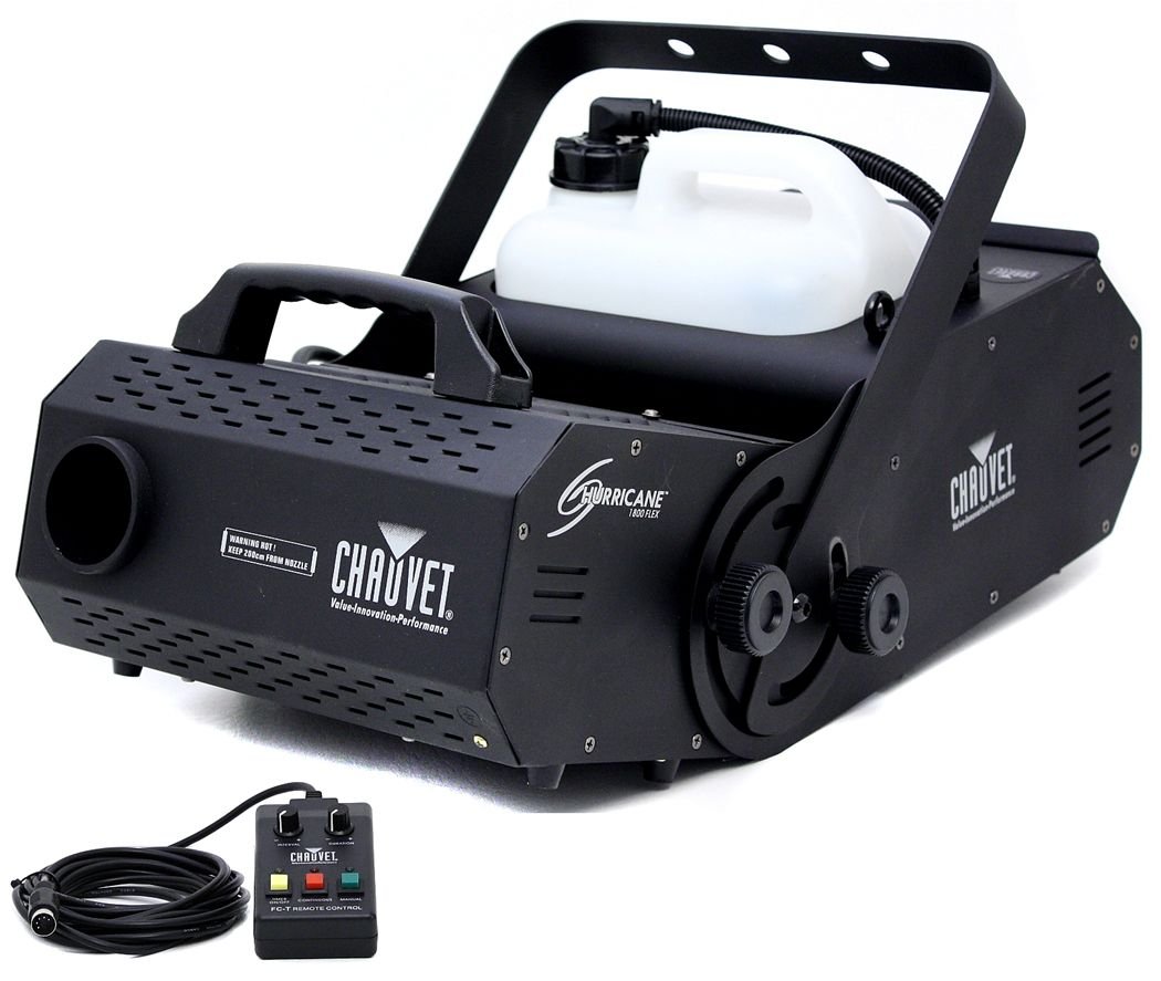 Chauvet Hurricane 1800 FLEX Fog Machine with Remote Control & High-Density Fog Fluid (1 Gallon) - Professional Fogger for Halloween Parties, Stage Performances, and Special Effects