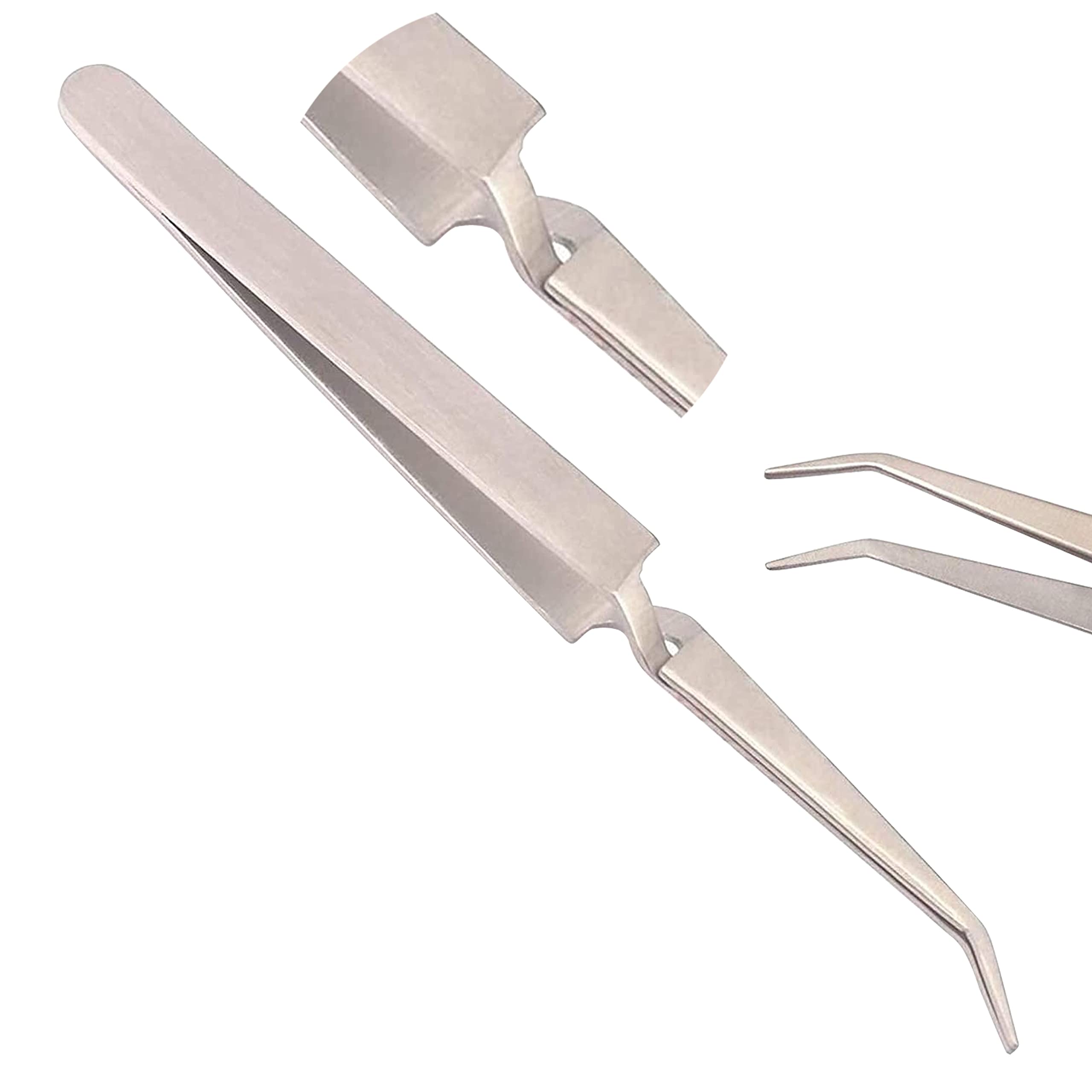 **OdontoMed2011 Professional Stainless Steel Nail Clipper - Salon-Grade Acrylic & Gel Nail Clamp Tweezer for C Curve Nail Art Sculpting - Perfect for Manicures, Pedicures & Nail Extensions (Silver)**
