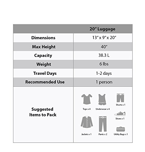 Rockland Melbourne 20-Inch Expandable Hardside Spinner Luggage, Green Carry-On Suitcase - Perfect for Air Travel, Business Trips & Weekend Getaways