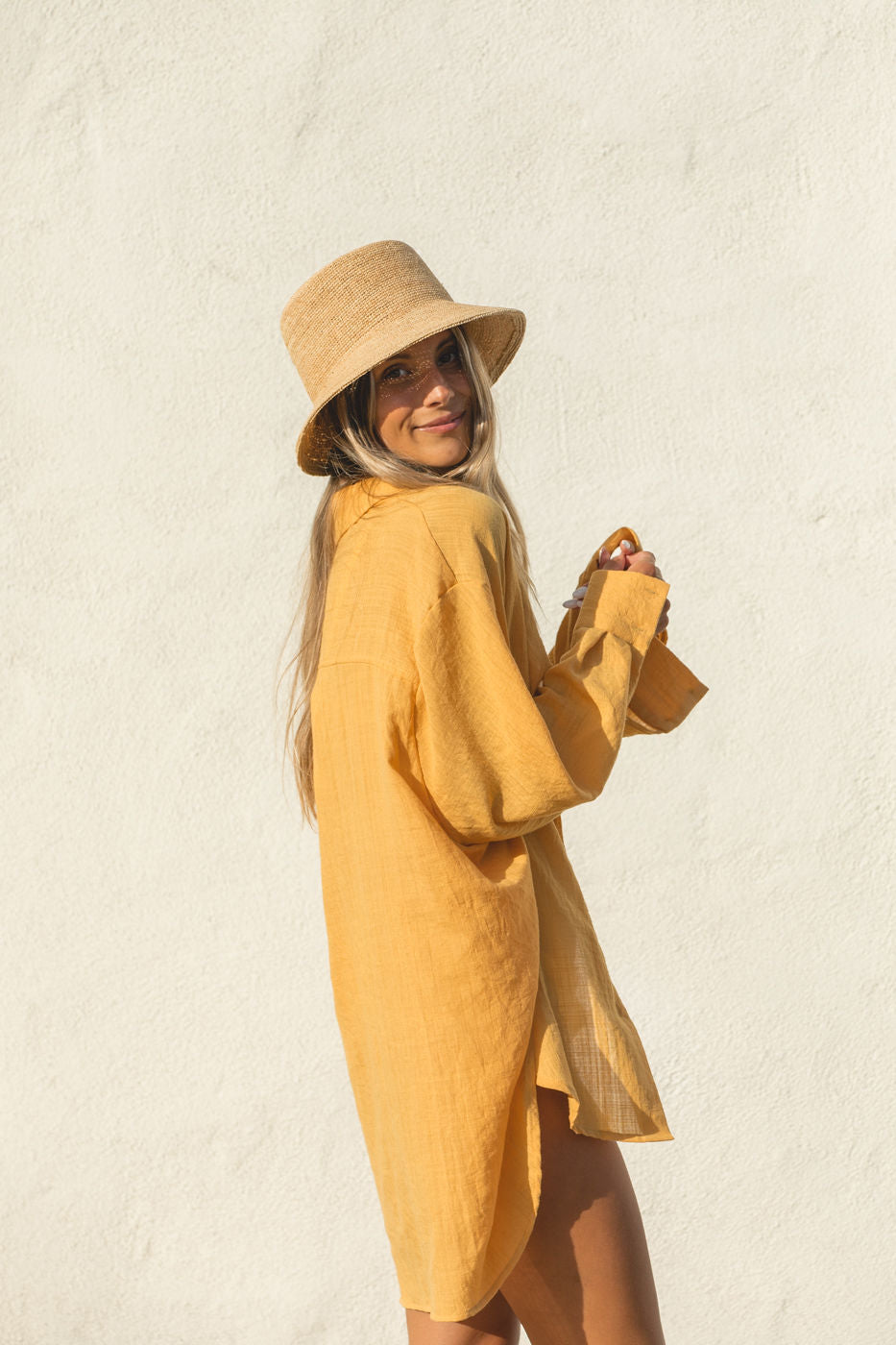 Oversized Button Down Shirt for Women - Casual Summer Poolside Cover Up - Perfect for Beach, Vacation, and Relaxing Outdoors
