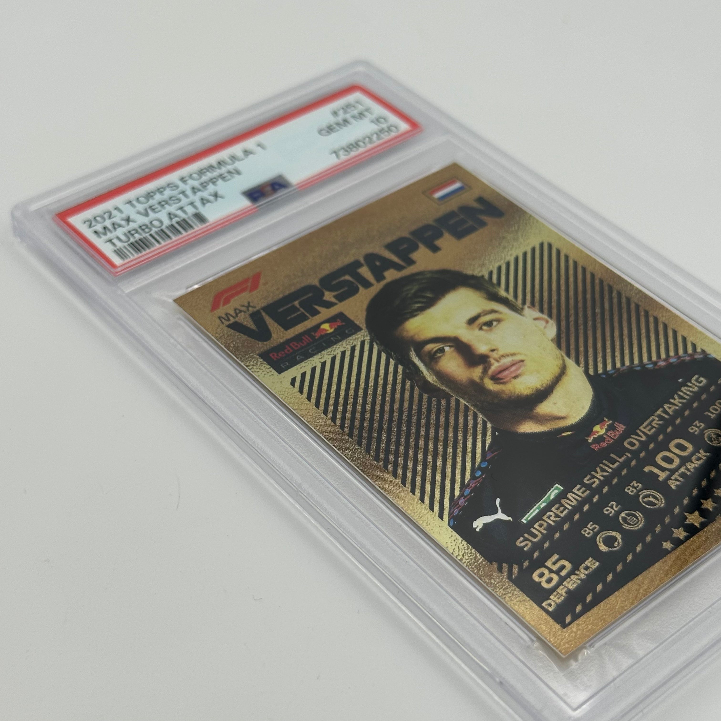 PSA 10 MAX VERSTAPPEN #251 Trading Card - Rare Collectible for F1 Racing Fans & Sports Memorabilia Enthusiasts - Perfect for Display, Investment, and Gifting