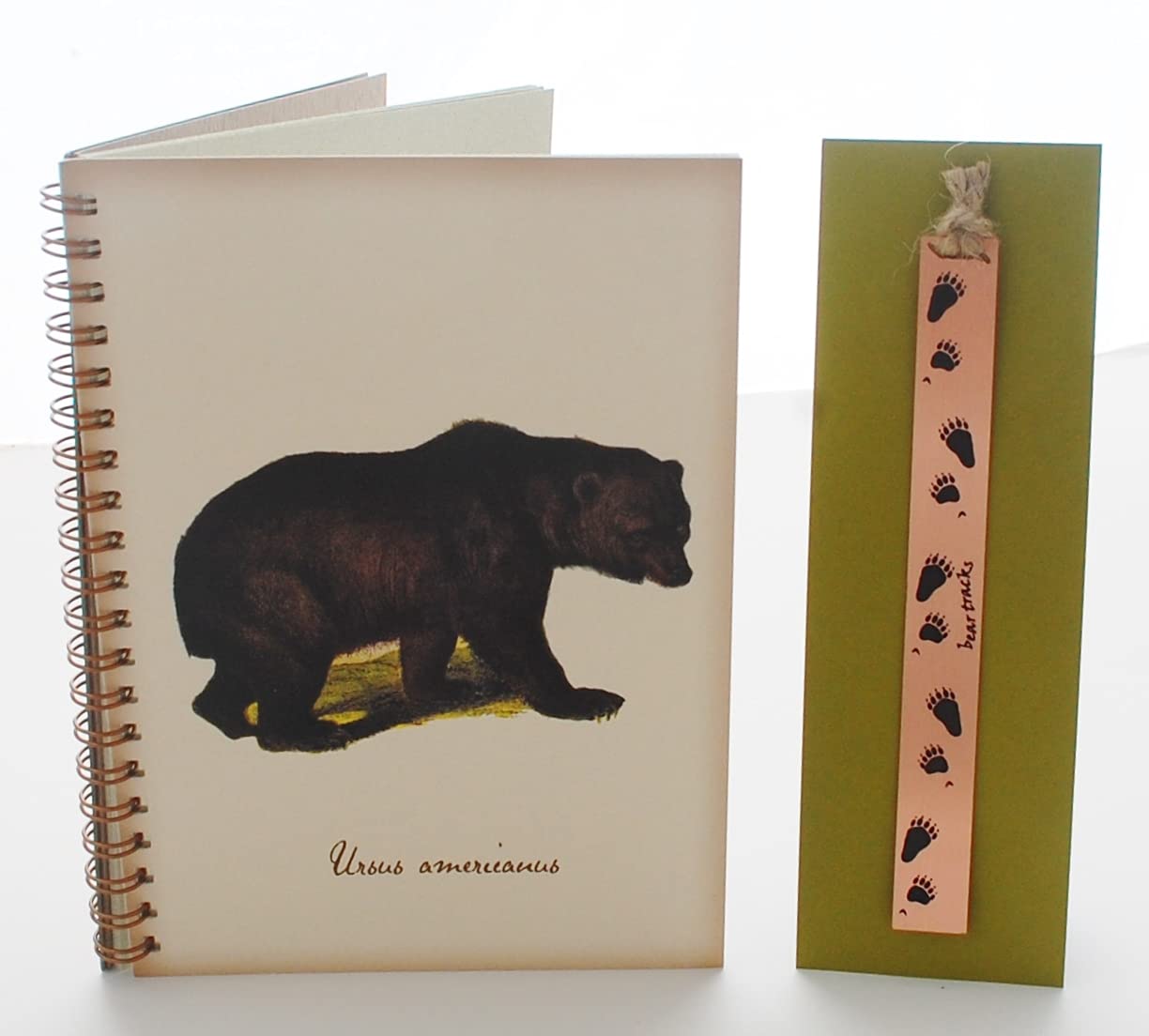 Bear Journal and Bookmark Set - 2-Piece Writing Gift Set for Book Lovers, Perfect for Journaling, Reading & Gifts