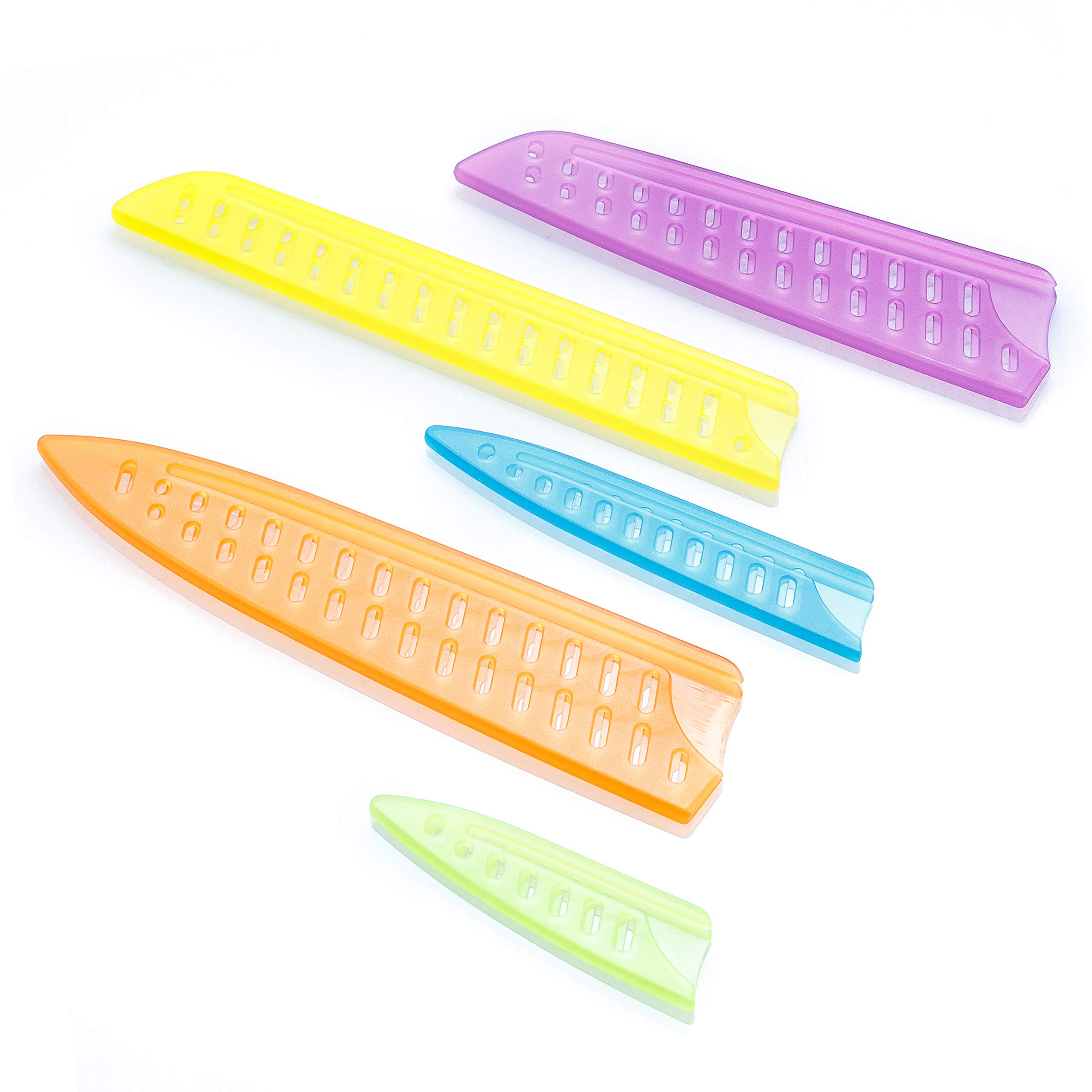 Premium GLAD Kitchen Knife Set - 6-Piece Stainless Steel Chef Knives with Protective Sheaths | Ultra-Sharp Colored Blades & Ergonomic Non-Slip Handles | Complete Cooking Essentials for Home Chefs & Culinary Enthusiasts | Perfect for Meal Prep, Slicing, Dicing & Professional Cooking