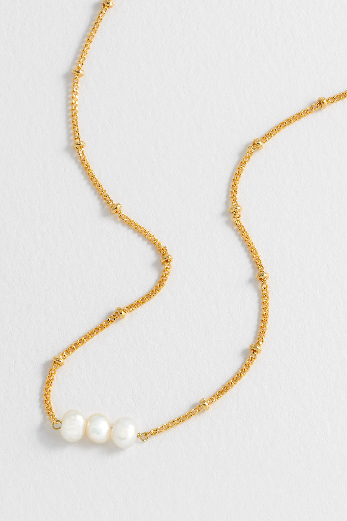 Elegant Beaded Chain and Pearl Necklace for Women - Perfect for Weddings, Parties & Special Occasions