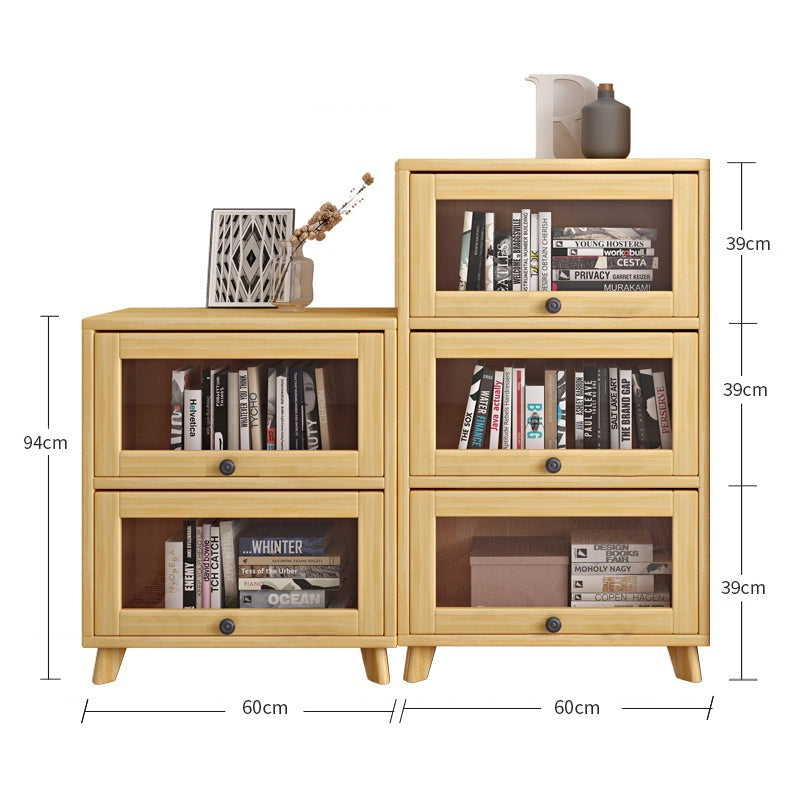 Small two and three cube bookcase combination
