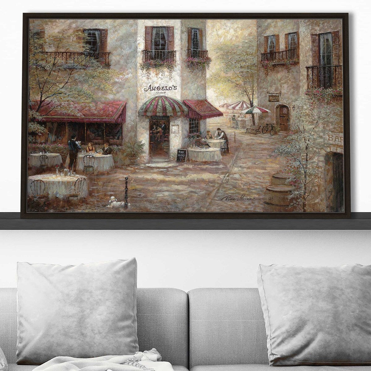 Angelos by Ruane Manning - Premium Floating Canvas Wall Art Print | Modern Home Decor for Living Room, Bedroom & Office