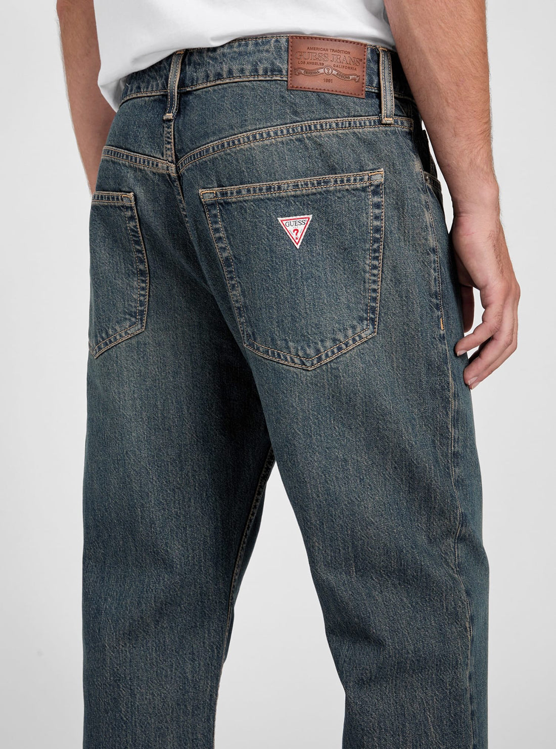 Guess G16 Straight Leg Jeans for Women - Classic Blue Denim Pants with Mid Rise & Stretch Comfort | Perfect for Casual Wear, Office & Weekend Outfits