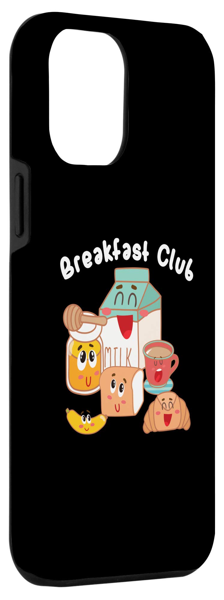 iPhone 12 Pro Max Case - Honey Milk Banana Snacks Design - Funny Breakfast Lover Gift - Perfect for Office, School & Daily Use