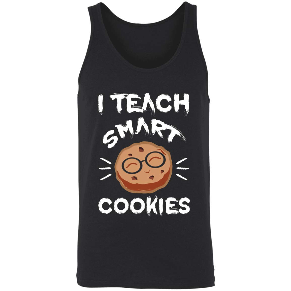 LuxCott Funny 'I Teach Smart Cookies' Unisex Teacher Tank Top - Perfect for Preschool & Kindergarten Educators, Teacher Appreciation Gifts & Casual Wear