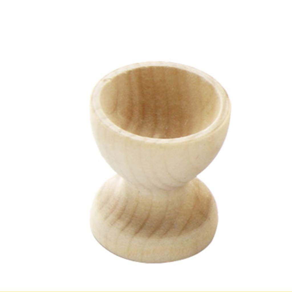 BOBEINI Unfinished Wooden Easter Egg Holder Cup - DIY Craft Painting & Graffiti Kit for Kids & Adults - Perfect for Easter Decorations, Holiday Crafts, and Creative Art Projects