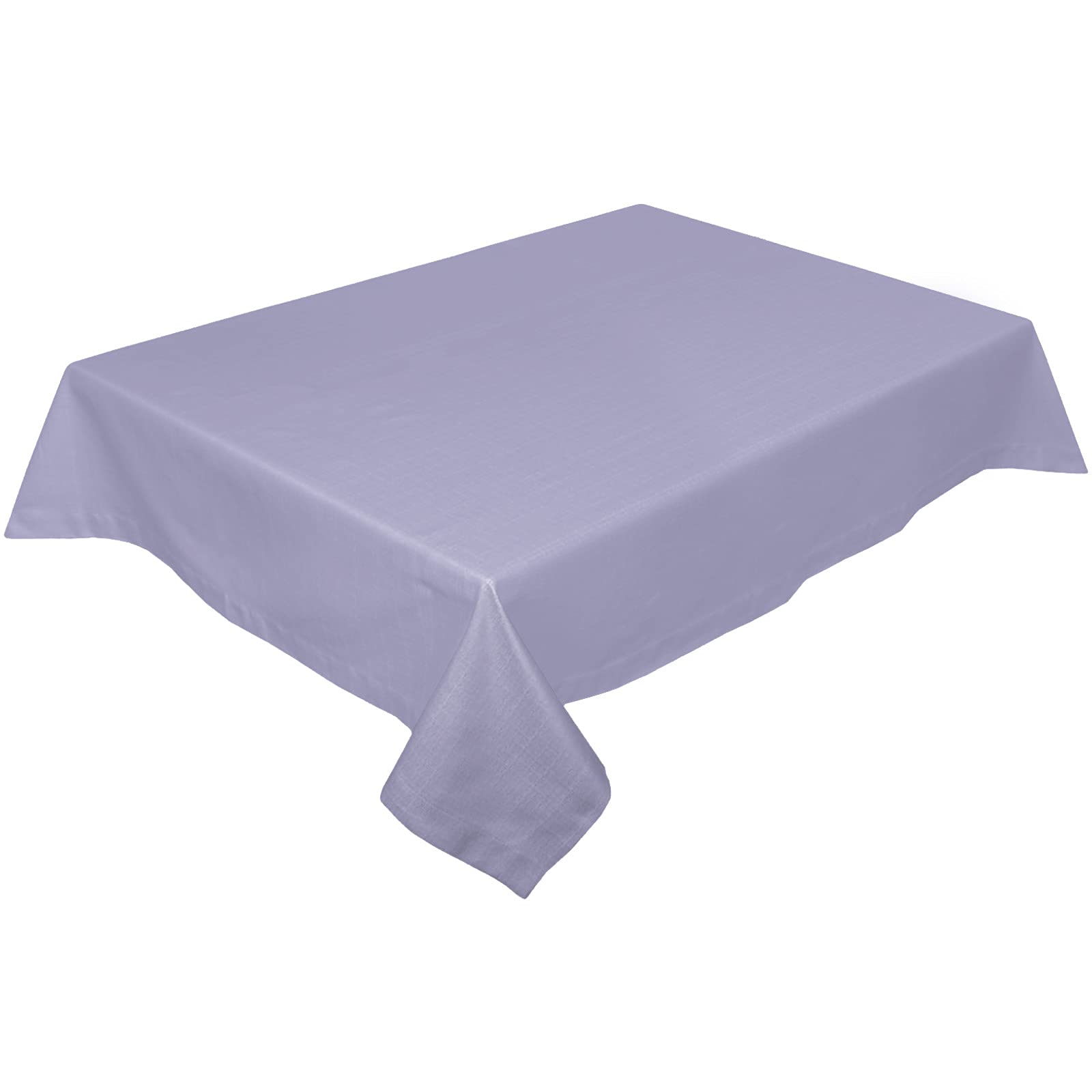 Lavender Purple Oil-Proof Spill-Proof Tablecloth - 60x90 Inch Rectangle Solid Color Fabric Table Cover for Indoor & Outdoor Use - Perfect for Dining Tables, Picnics, Parties and Home Decor