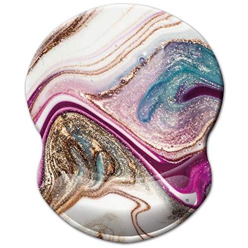 Beige Purple Marble-Wrist