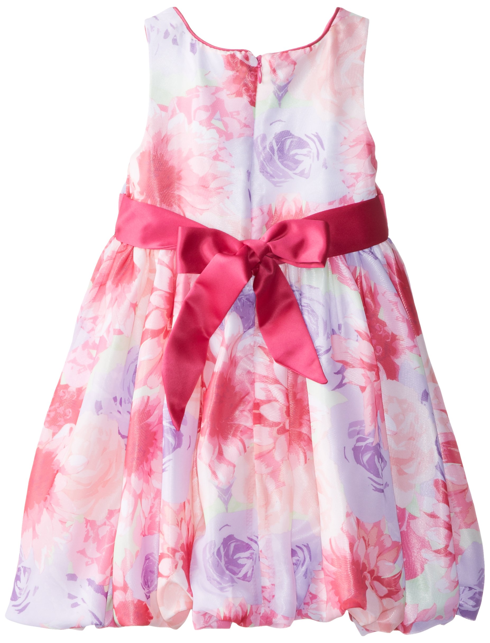 Bonnie Jean Girls' Floral Chiffon Dress with Cardigan - Elegant Party Outfit for Weddings, Holidays & Special Occasions