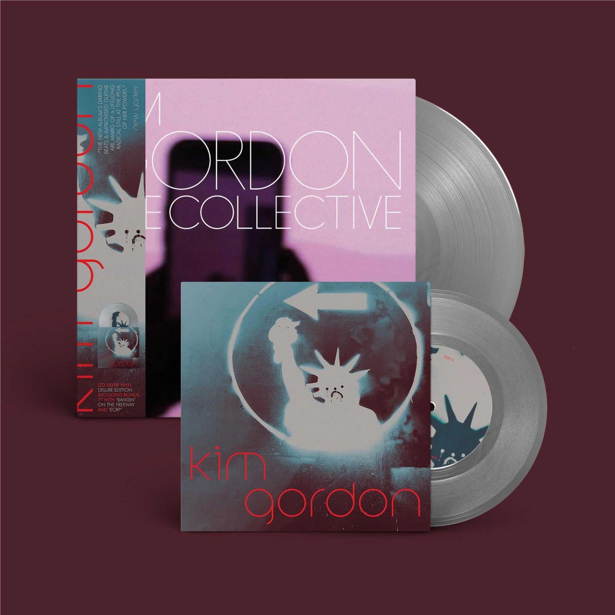 Kim Gordon The Collective Deluxe Vinyl LP Record - Limited Edition Alternative Rock Music for Home Listening & Vinyl Collectors