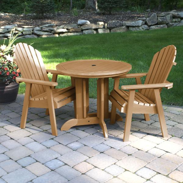 Adirondack Hamilton 3-Piece Round Outdoor Dining Set - Perfect for Patio, Garden, and Backyard Entertaining
