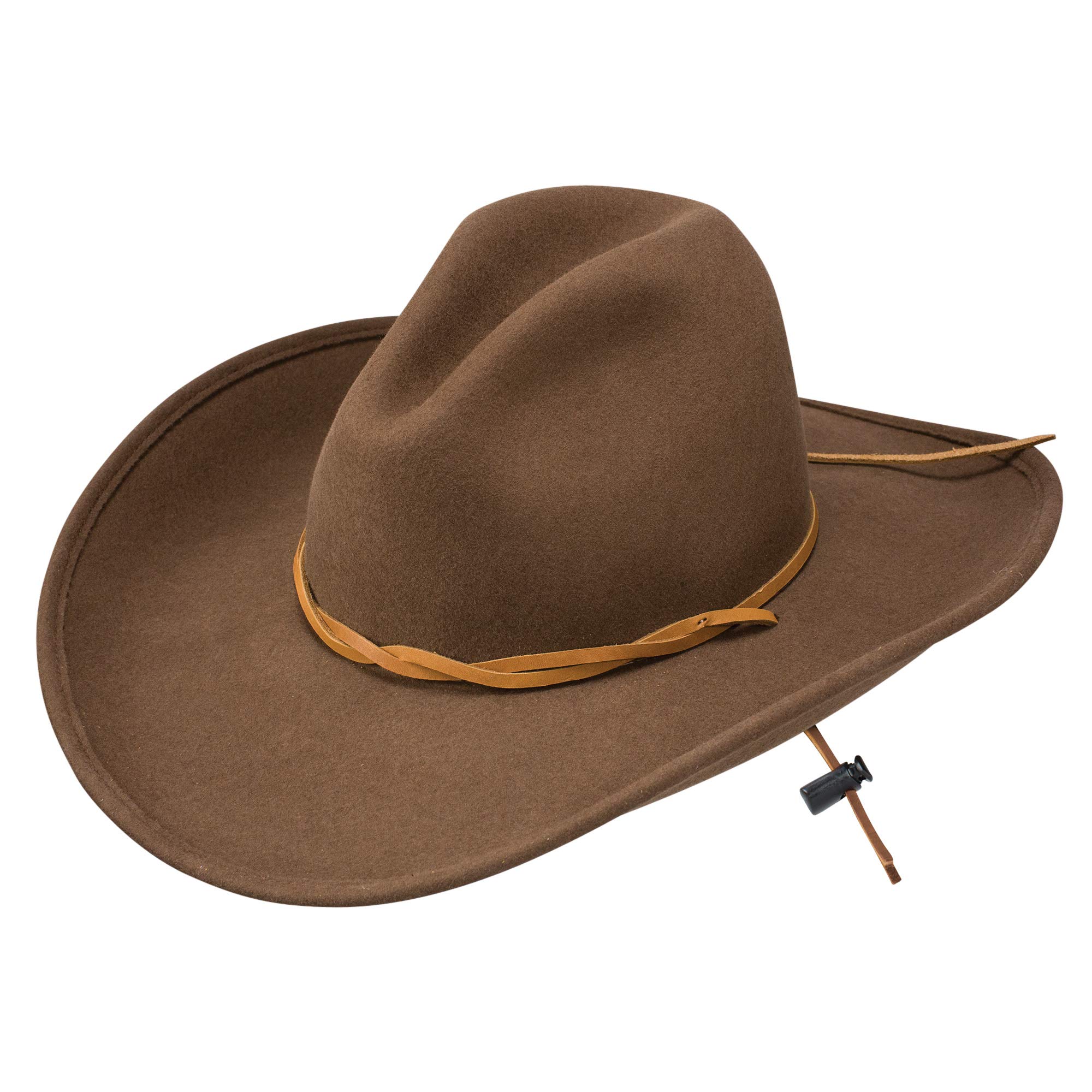 Stetson Men's Makinnon Cowboy Hat - Western Style Felt Hat for Men - Durable & Comfortable Cowboy Hat for Ranch Work, Rodeo, Outdoor Adventures & Country Fashion