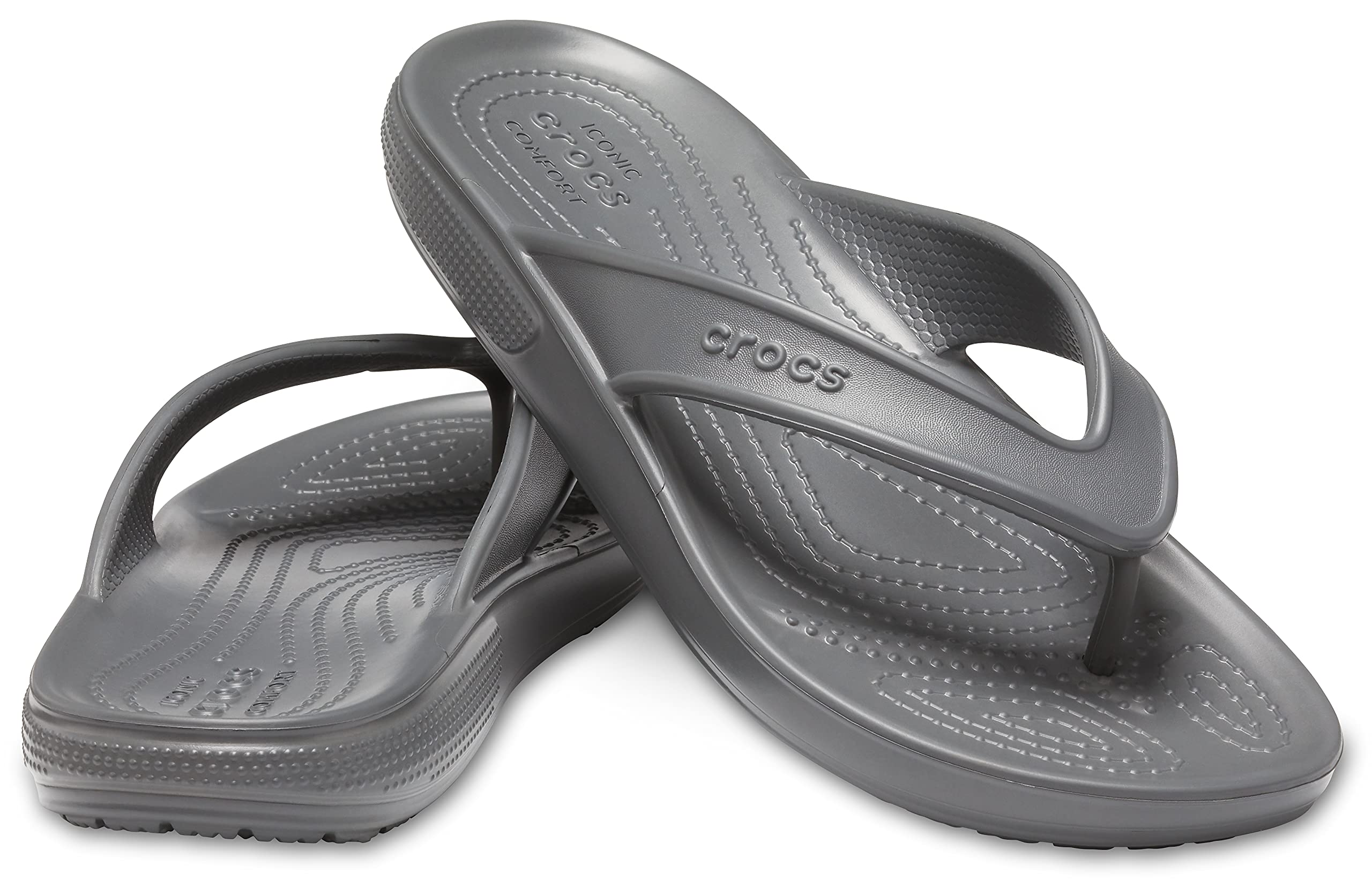 Crocs Classic II Flip Flops for Men & Women - Comfortable Lightweight Beach Sandals with Arch Support | Perfect for Pool, Beach, Vacation & Summer Outdoor Activities