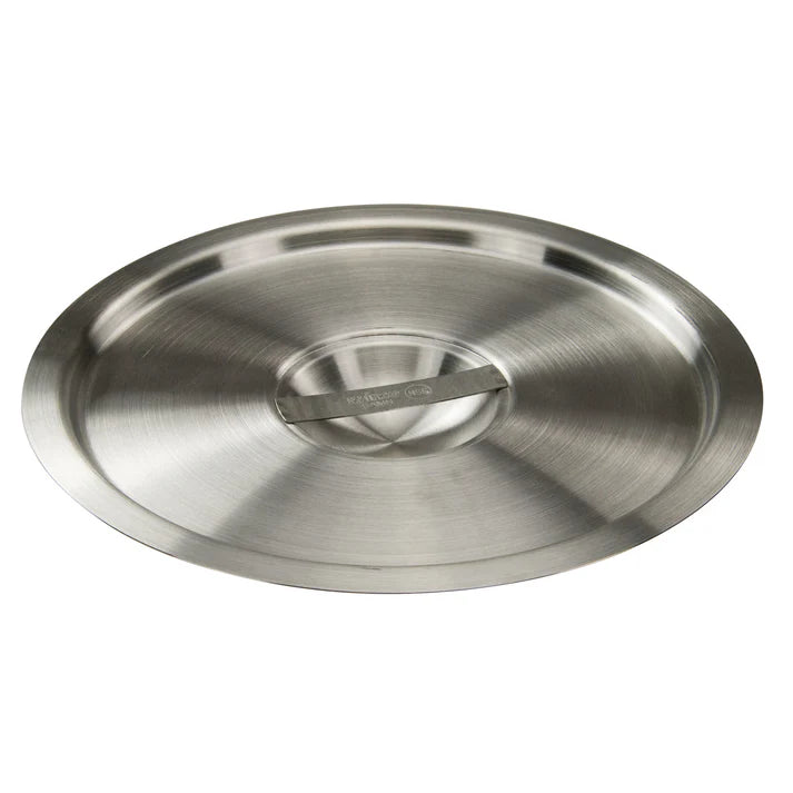 Winco Stainless Steel Bain Marie Cover for 8.25 Qt Containers with Handle - Perfect for Catering, Buffets & Commercial Kitchens