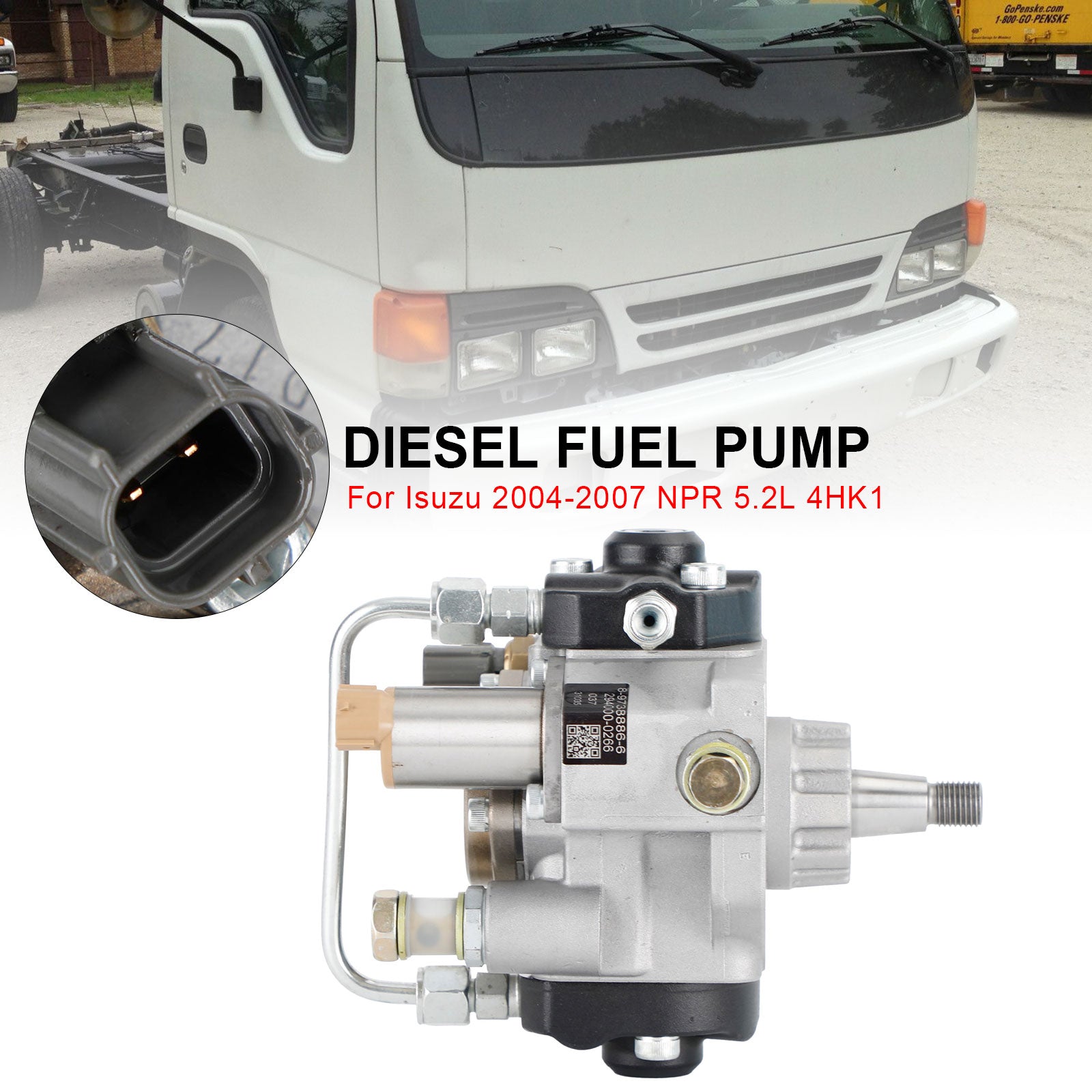 Isuzu 5.2L NPR 4HK1 Diesel Engine Fuel Pump 2940000267 (Replaces 2940000266) - Fast FedEx Express Shipping - Perfect for Commercial Trucks & Fleet Maintenance