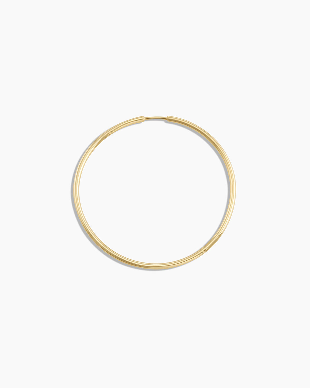 14K Gold Classic Single Hoop Earrings for Women - Dainty Everyday Hoops, Minimalist Jewelry Gift for Her - Perfect for Work, Date Night & Special Occasions