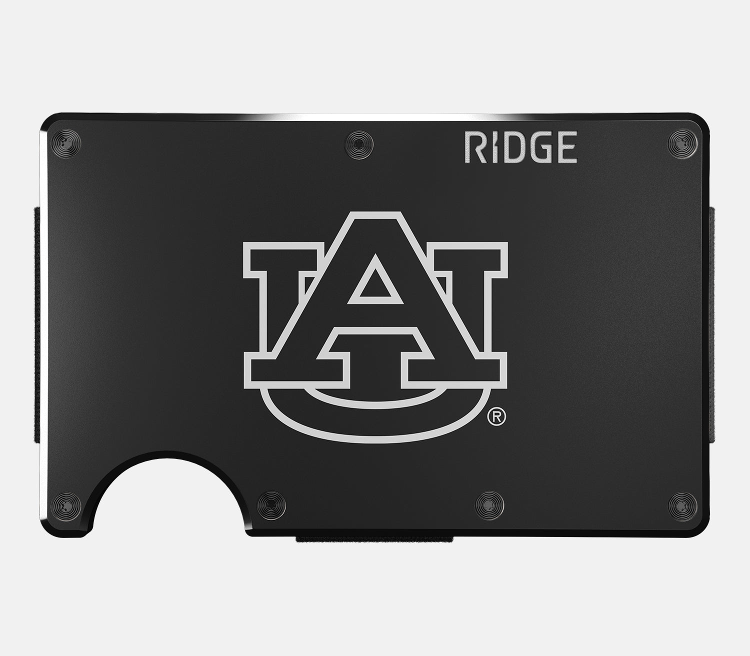 Ridge Wallet for Men - Slim RFID Blocking Minimalist Front Pocket Wallet - Auburn Tigers Design - Perfect for Everyday Carry, Travel & Gifting