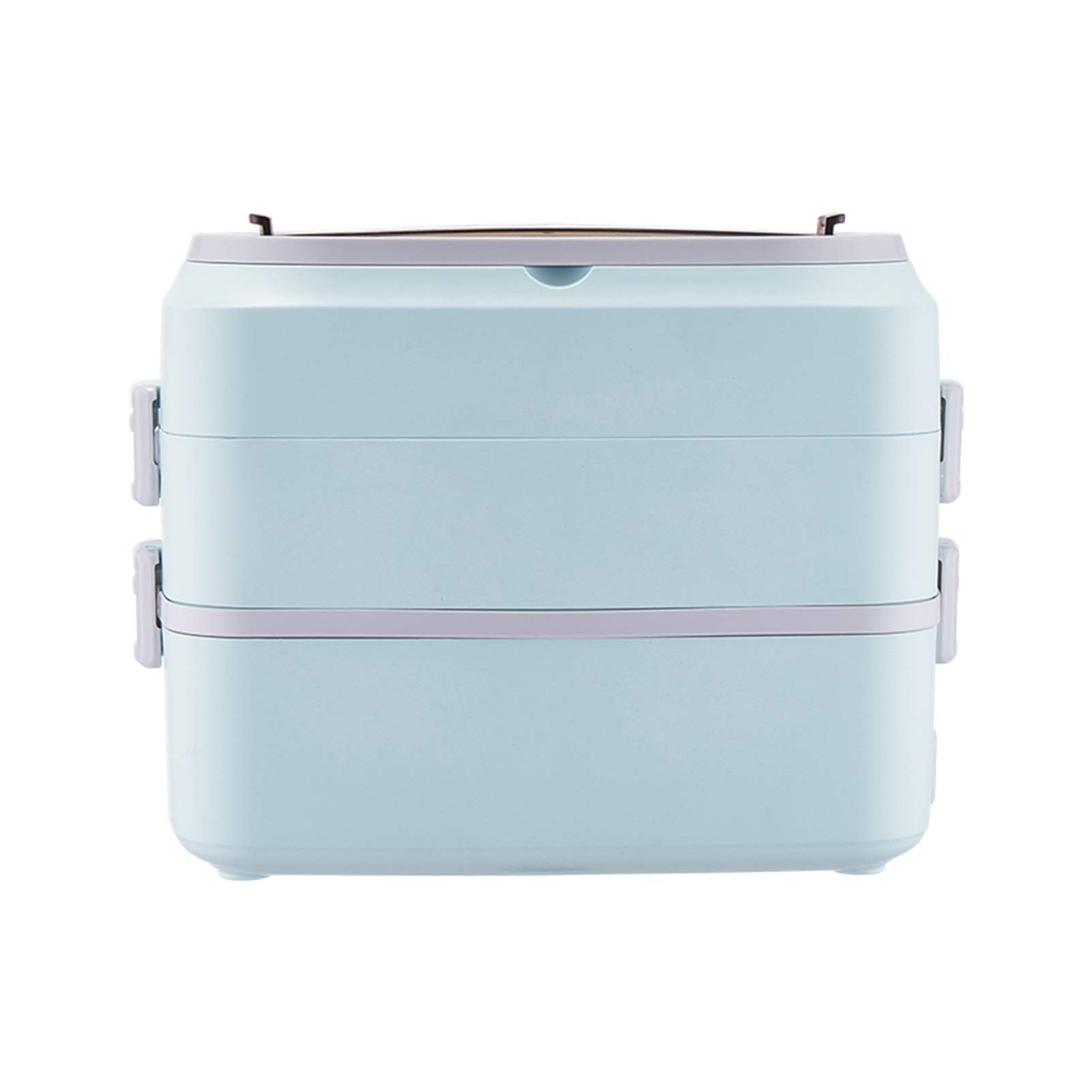 Portable Electric Lunch Box - Stainless Steel Food Warmer & Heater | 2-in-1 Insulated Lunch Container for Office, Travel & Home Use | Bento Box for Hot Meals On The Go (Size B)