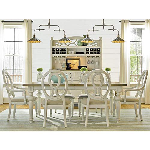 Universal Furniture Summer Hill Wood Dining Side Chairs Set of 2 in White - Perfect for Kitchen, Dining Room & Breakfast Nook | Solid Wood Accent Chairs with Comfortable Cushioned Seat