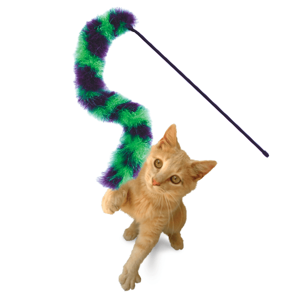 KONG Active Twisted Boa Teaser Cat Toy - Interactive Play for Kittens & Adult Cats - Perfect for Indoor Exercise & Hunting Instincts