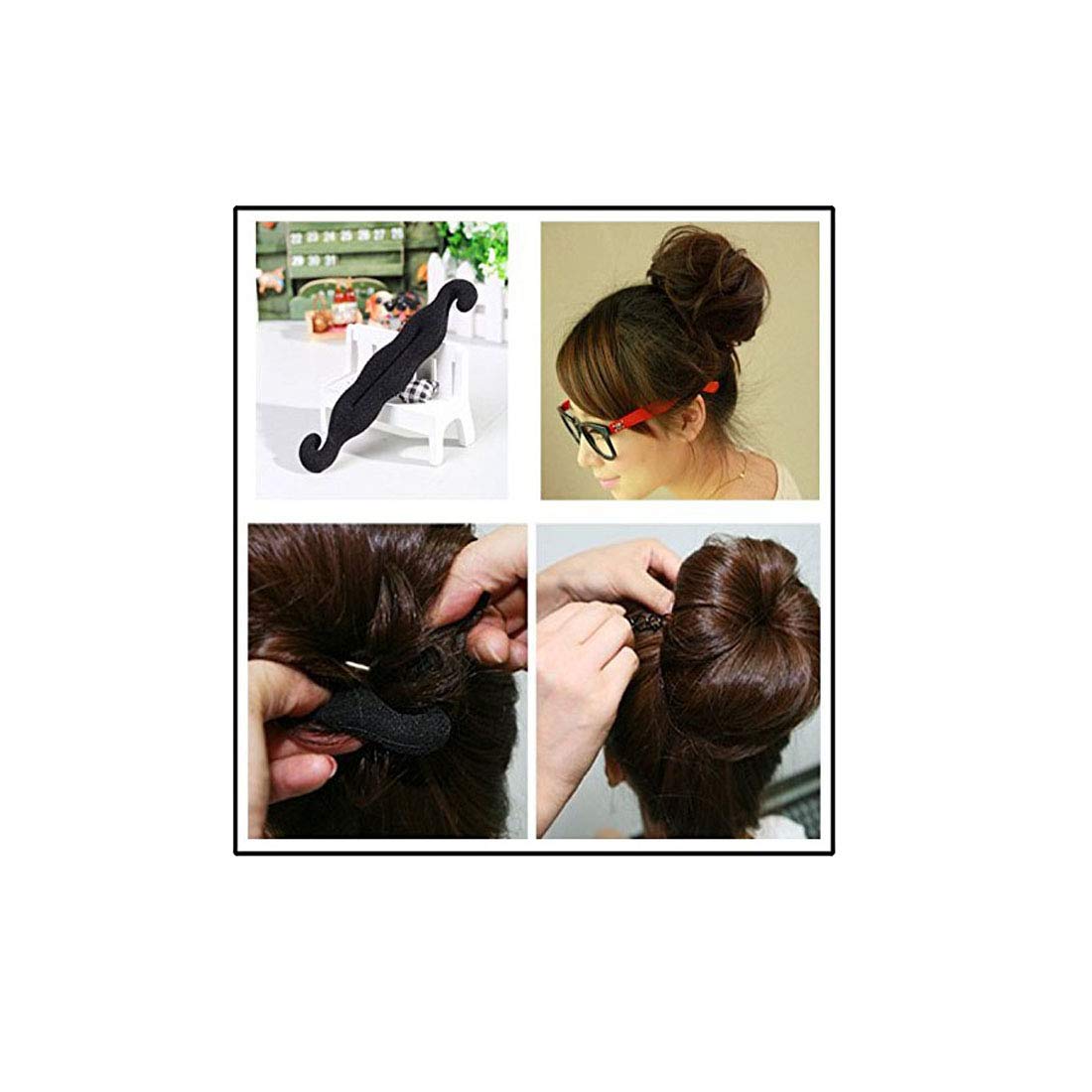 GadinFashion™ Hair Bun Maker & Twist Bun Maker Tool - Magic Clip Hair Accessories for Women & Girls (Pack of 2) - Perfect for Updos, Ponytails & Quick Hairstyles at Home or On-the-Go