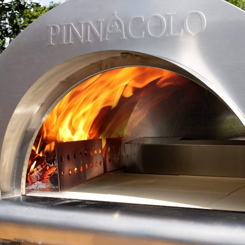 Pinnacolo Hybrid Pizza Oven - Portable Outdoor Wood & Gas Pizza Maker for Backyard, Camping & Parties - Professional Stainless Steel Pizza Oven for Authentic Italian Pizza at Home