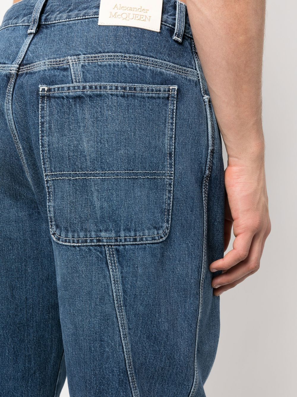 Alexander McQueen Blue Jeans for Men - High-Quality Designer Denim Pants for Casual & Night Out Wear