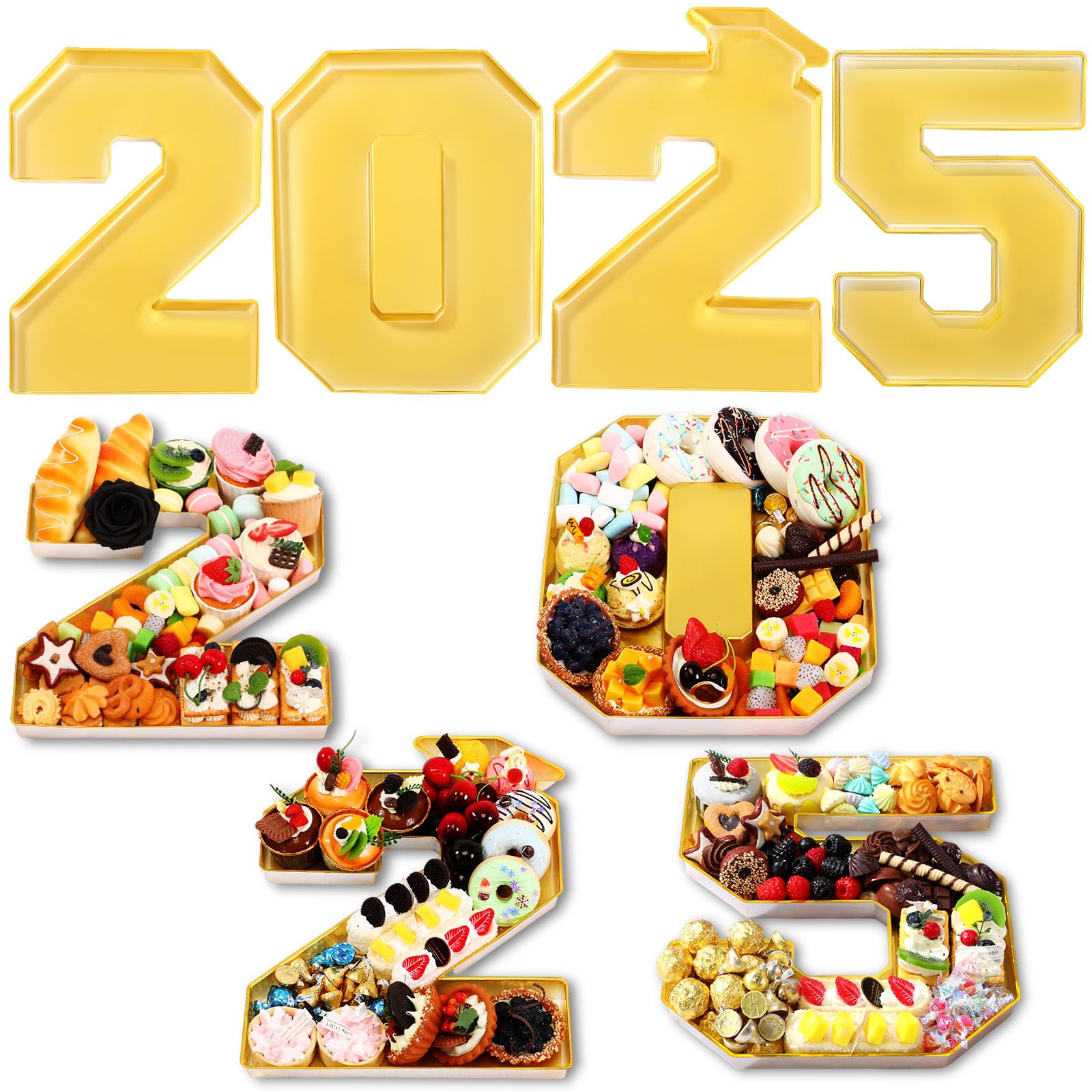 2025 Graduation Party Supplies - 4 Pack 13.7