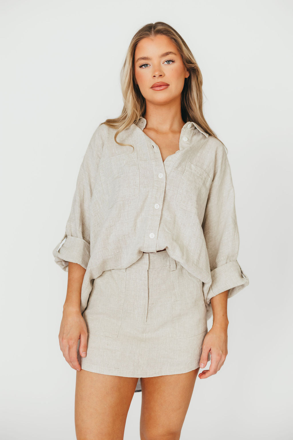 Stylish Suki Linen Skort - Breathable Summer Skirt Shorts for Women | Perfect for Beach, Vacation & Casual Outings