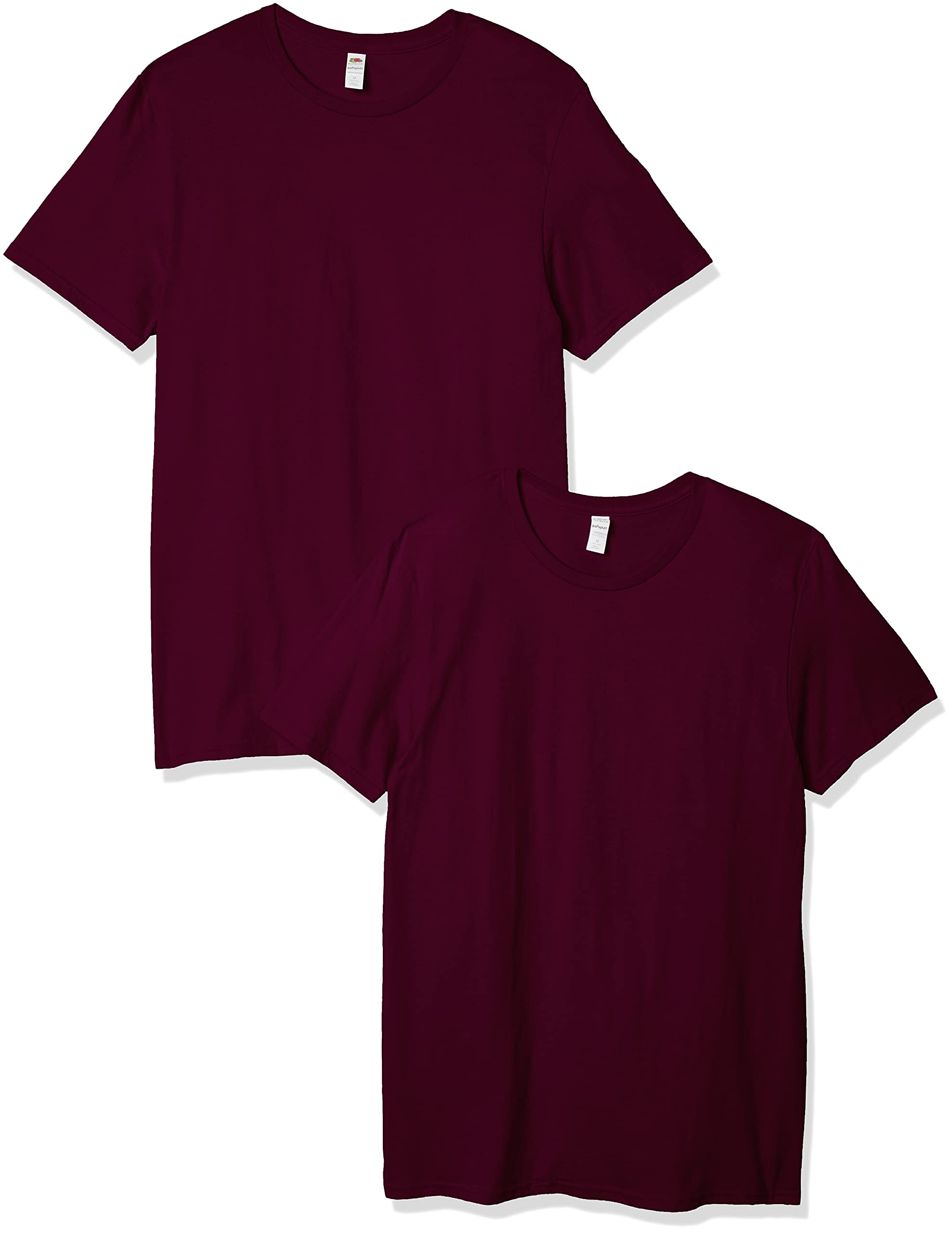 Fruit of the Loom Men's Lightweight Cotton Crew Neck T-Shirts Multipack - Soft Breathable Undershirts for Everyday Wear, Gym & Layering